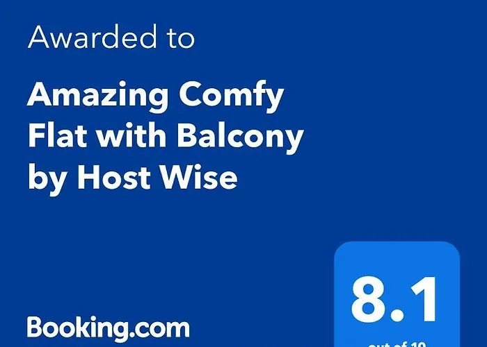 Host Wise - Amazing Comfy Flat With Balcony